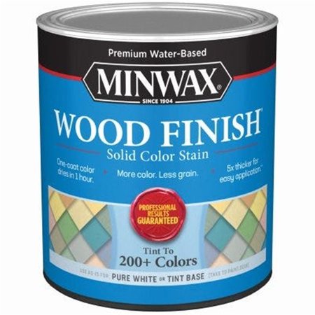 MINWAX 1 qt. Water Based Wood Finish Stain, White MI572372